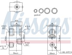 NISSENS 999345 — Расширительный клапан кондиционера