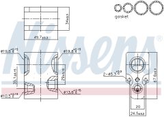 NISSENS 999346 — Supapă de expansiune aer condiționat