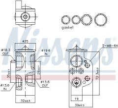 NISSENS 999347 — Supapă de expansiune aer condiționat
