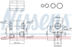 NISSENS 999349 — Расширительный клапан кондиционера