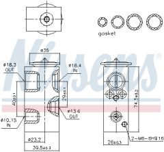 NISSENS 999351 — Supapă de expansiune aer condiționat