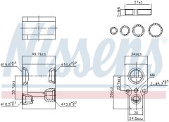 NISSENS 999356 — Supapă de expansiune aer condiționat