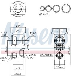 NISSENS 999361 — Расширительный клапан кондиционера