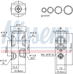 NISSENS 999369 — Расширительный клапан кондиционера