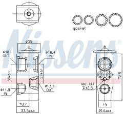 NISSENS 999373 — Расширительный клапан кондиционера