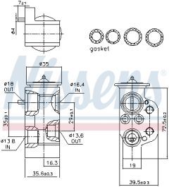 NISSENS 999376 — Supapă de expansiune aer condiționat