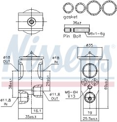 NISSENS 999377 — Расширительный клапан кондиционера