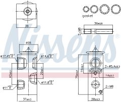 NISSENS 999427 — Расширительный клапан кондиционера
