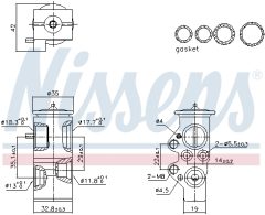 NISSENS 999428 — Supapă de expansiune aer condiționat