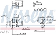 NISSENS 999443 — Supapă de expansiune aer condiționat