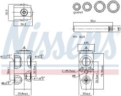 NISSENS 999445 — Supapă de expansiune aer condiționat