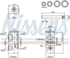 NISSENS 999448 — Supapă de expansiune aer condiționat