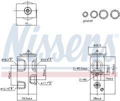 NISSENS 999450 — Supapă de expansiune aer condiționat