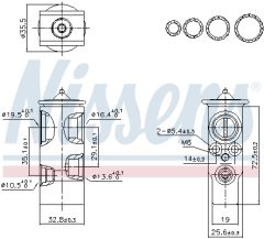 NISSENS 999451 — Расширительный клапан кондиционера