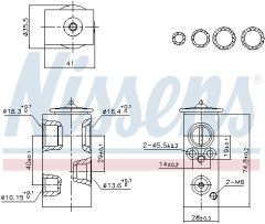 NISSENS 999457 — Supapă de expansiune aer condiționat