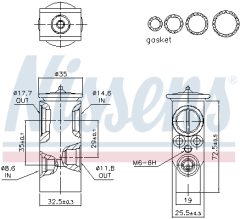 NISSENS 999472 — Supapă de expansiune aer condiționat
