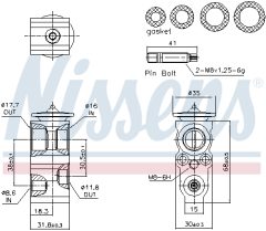 NISSENS 999482 — Расширительный клапан кондиционера