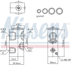 NISSENS 999540 — Расширительный клапан кондиционера