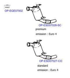 OPTIMAL OP-EXSBW091 — Выхлопная система в сборе