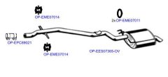 OPTIMAL OP-EXSBW273 — Выхлопная система в сборе