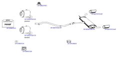 OPTIMAL OP-EXSBW414 — Выхлопная система в сборе