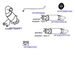 OPTIMAL OP-EXSFT455 — Выхлопная система в сборе