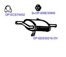 OPTIMAL OP-EXSNS202 — Выхлопная система в сборе