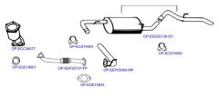 OPTIMAL OP-EXSNS336 — Выхлопная система в сборе