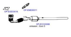 OPTIMAL OP-EXSVG040 — Выхлопная система в сборе