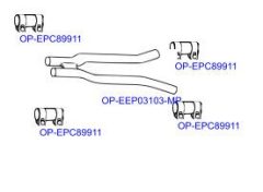OPTIMAL OP-EXSVG696 — Выхлопная система в сборе