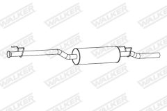 WALKER 24500 — Задний глушитель