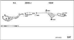 WALKER AR14505 — Sistem de evacuare complet