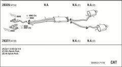WALKER BWK017176 — Выхлопная система в сборе