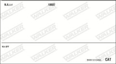 WALKER BWK101049A — Выхлопная система в сборе