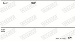 WALKER BWK101049BA — Выхлопная система в сборе