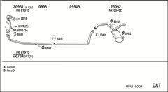WALKER CIK018584 — Выхлопная система в сборе