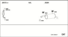 WALKER CIK136631 — Sistem de evacuare complet