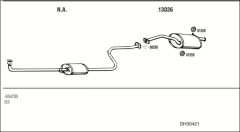 WALKER DH30421 — Sistem de evacuare complet