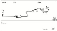 WALKER DH30432 — Sistem de evacuare complet