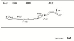 WALKER DHK017325 — Sistem de evacuare complet