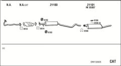 WALKER DW12003 — Sistem de evacuare complet
