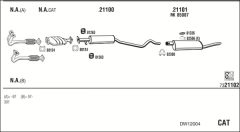 WALKER DW12004 — Sistem de evacuare complet