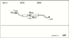 WALKER DWH22114 — Sistem de evacuare complet