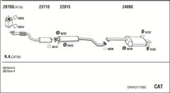 WALKER DWK017580 — Sistem de evacuare complet