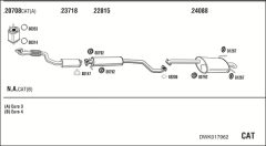 WALKER DWK017962 — Sistem de evacuare complet