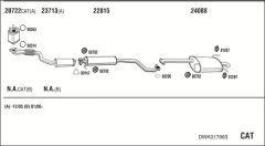 WALKER DWK017963 — Sistem de evacuare complet