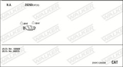 WALKER DWK128998 — Выхлопная система в сборе
