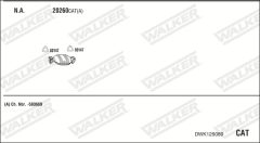 WALKER DWK129080 — Выхлопная система в сборе