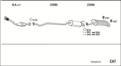 WALKER HO62010 — Sistem de evacuare complet