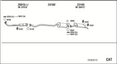 WALKER HO62012 — Sistem de evacuare complet